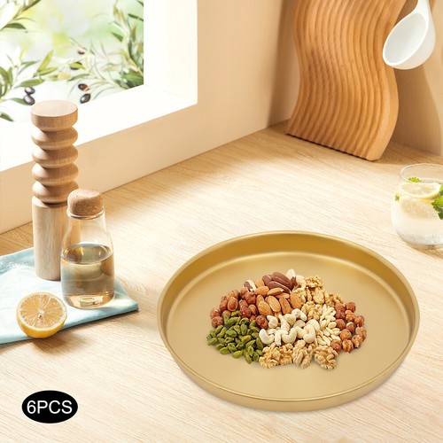 6pcs round serving trays - round,